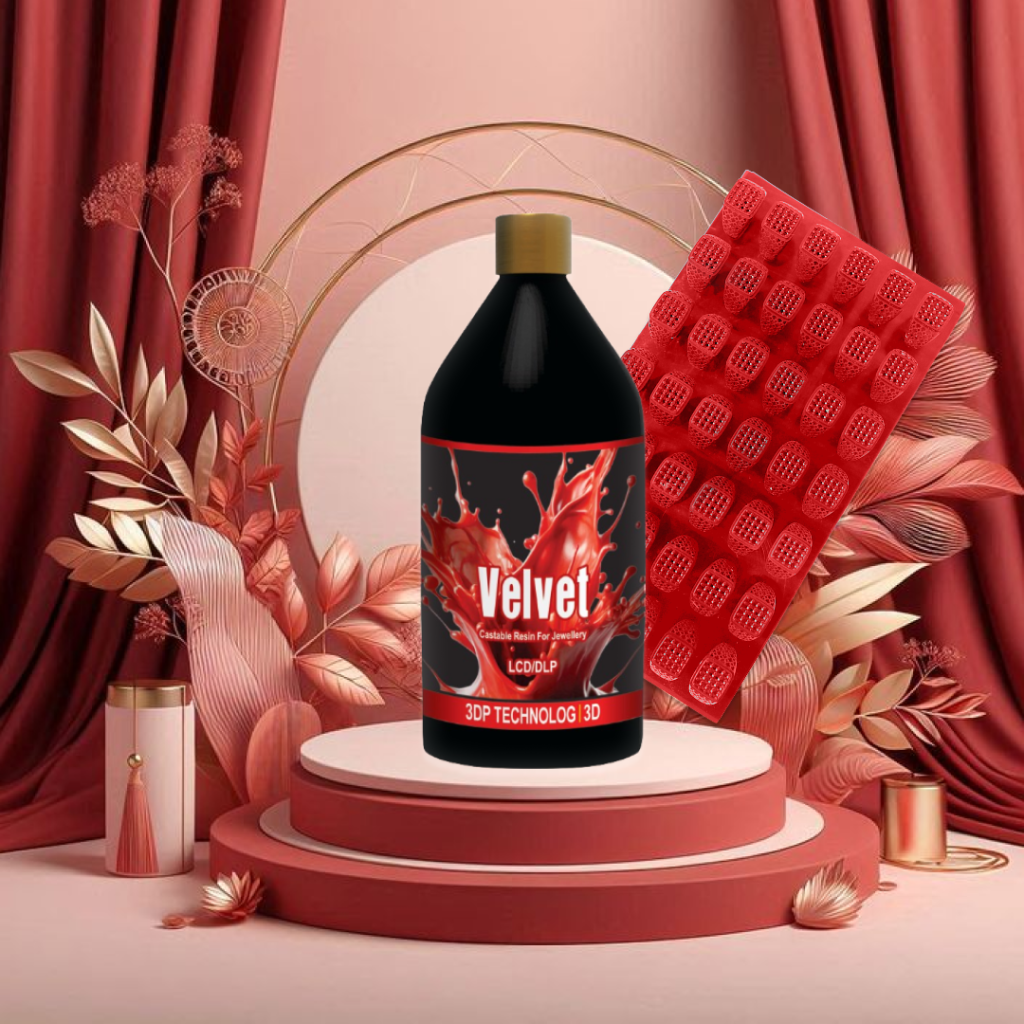 Velvet Red Castable Resin for jewellry