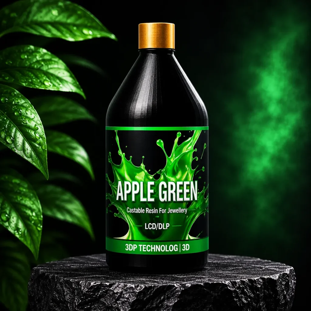Apple Green Direct Castable Resin for 925 Silver Jewellery