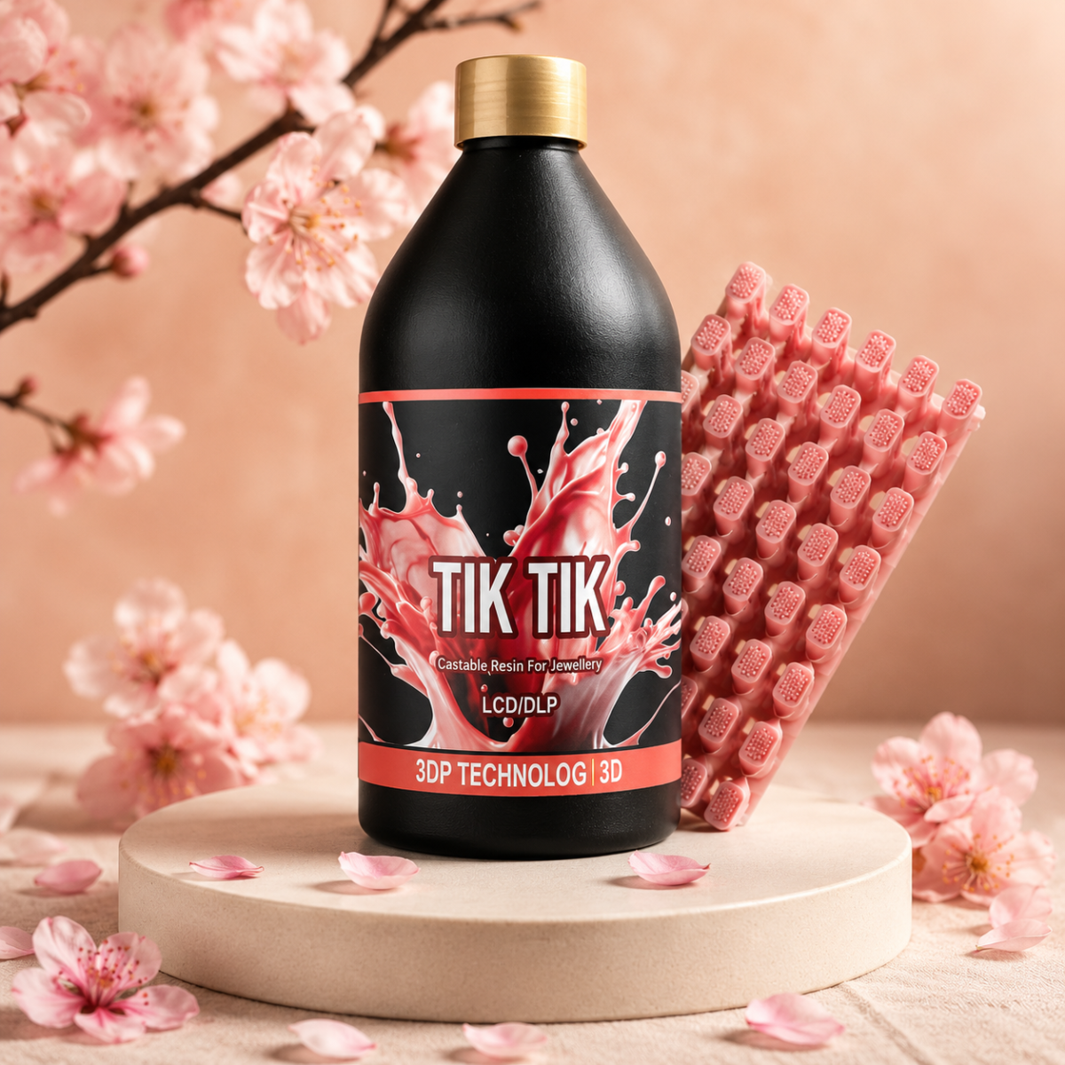 TIK TIK Castable Resin for Jewellery 3D Printing by 3DP TECHNOLOGY
